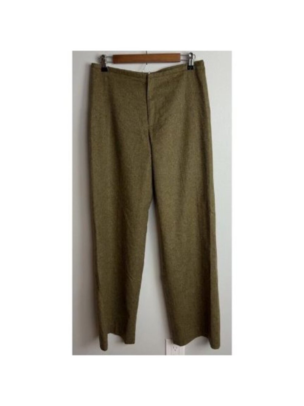 Banana Republic Pants Size 8 Olive Green 100% Wool Trousers Women’s